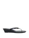 Christopher Esber Exclusive La Isla Doma Flip-flop Wedge Leather Sandals In Multi