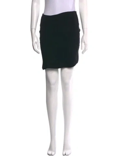 Pre-owned Christopher Esber Scalloped Accent Mini Skirt In Black