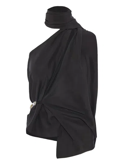 Christopher Esber Scarf-detailed Top In Black