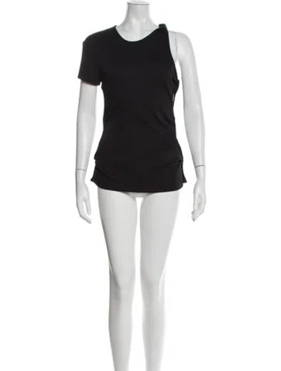 Pre-owned Christopher Esber Scoop Neck Mini Dress In Black