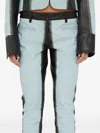 Christopher Esber Scuffed-effect Leather Jacket In Blue