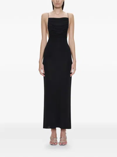 Christopher Esber Sculpted Ruched Dress In Black