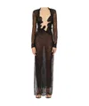 Christopher Esber See Through Dress In Black