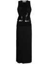 Christopher Esber Black Semblance Tulle Dress In Black