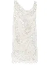 Christopher Esber Sequinned Mini Dress In White