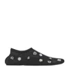 Christopher Esber Frosted Bead-embellished Mesh Flats In Black
