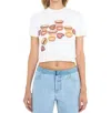 Christopher Esber Sheer Overlay Tee In Chatter Print In White