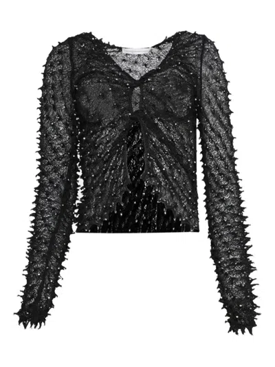 Christopher Esber Shibori Crystal-embellished Open-twist Top