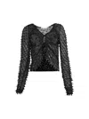 Christopher Esber Shibori Crystal-embellished Open-twist Top In Black