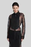 Christopher Esber Lace Tuxedo Shirt In Black