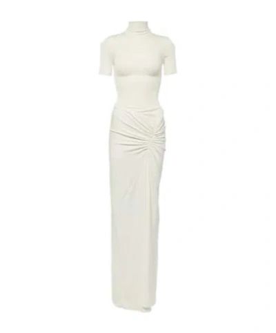 Christopher Esber Short Sleeve Dress In White