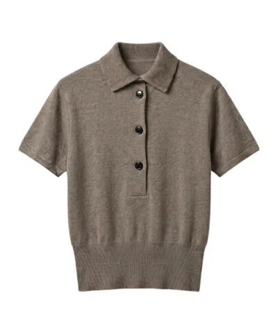 Christopher Esber Short-sleeved Polo Shirt In Brown