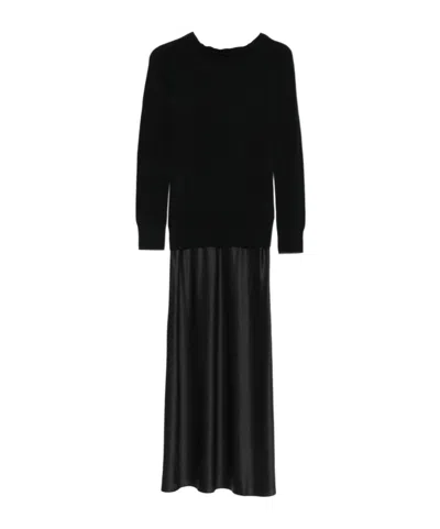 Christopher Esber Shoulderless Monument Dress In Black