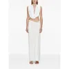 Christopher Esber Side Ruched Skirt In White