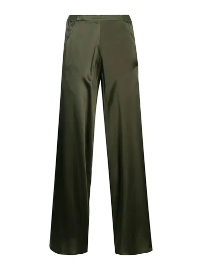 Christopher Esber Silk Bias Trouser In Green