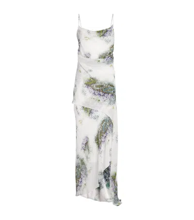 Christopher Esber Silk Floral Absence Maxi Dress In Multi