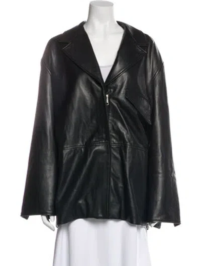 Pre-owned Christopher Esber Silk Jacket In Black