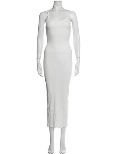 Pre-owned Christopher Esber Silk Long Dress In Neutrals