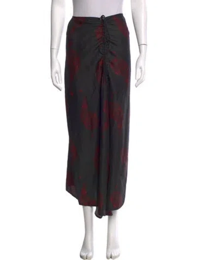 Pre-owned Christopher Esber Silk Long Skirt In Black