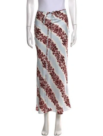 Pre-owned Christopher Esber Silk Long Skirt In Multi