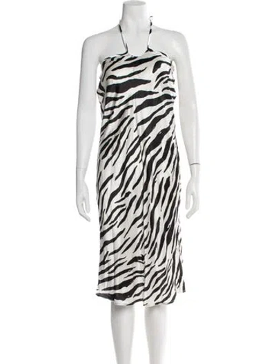 Pre-owned Christopher Esber Silk Midi Length Dress In Multi