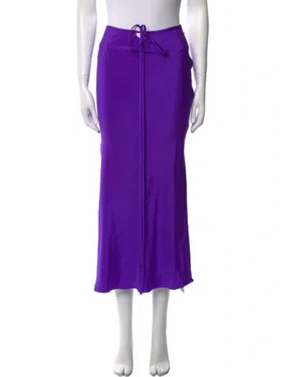 Pre-owned Christopher Esber Silk Midi Length Skirt In Purple