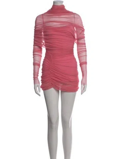 Pre-owned Christopher Esber Silk Mini Dress In Pink