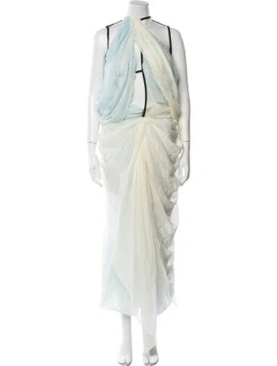 Pre-owned Christopher Esber Silk Mini Dress W/ Tags In Multi