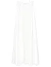Christopher Esber Silk Strapless Gown In White