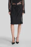 Christopher Esber Skirt In Black Silk In Black