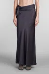 Christopher Esber Maxi Skirt With Knotted Detail In Grey
