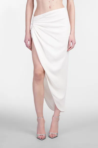 Christopher Esber Skirt In White Viscose In |white