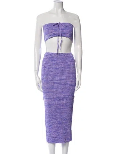 Pre-owned Christopher Esber Skirt Set In Purple