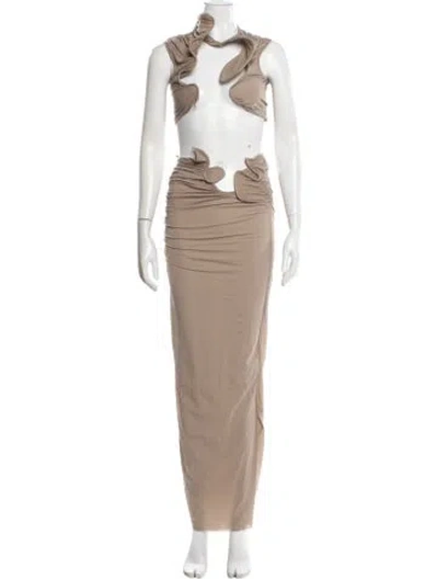 Pre-owned Christopher Esber Skirt Set W/ Tags In Neutral