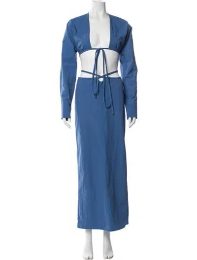 Pre-owned Christopher Esber Skirt Suit W/ Tags In Blue