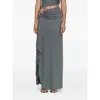 Christopher Esber Orica Cascade Crystal Skirt In Gray
