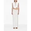 Christopher Esber Side Ruched Skirt In White