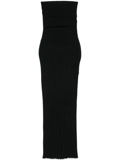 Christopher Esber Slash Maxi Dress In Black