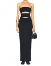 Christopher Esber Slash Strapless Dress In Black