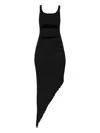 Christopher Esber Slashed Asymmetric Dress In Black