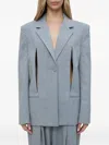 Christopher Esber Slashed Bikini Blazer In Blue