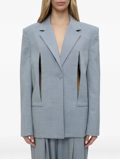 Christopher Esber Slashed Bikini Blazer In Blue