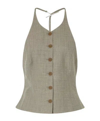 Christopher Esber Sleeveless Vest In Grey
