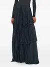 Christopher Esber Solea Ruffled Maxi Skirt In Black