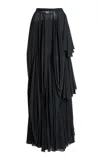 Christopher Esber Solea Ruffled Skirt In Black
