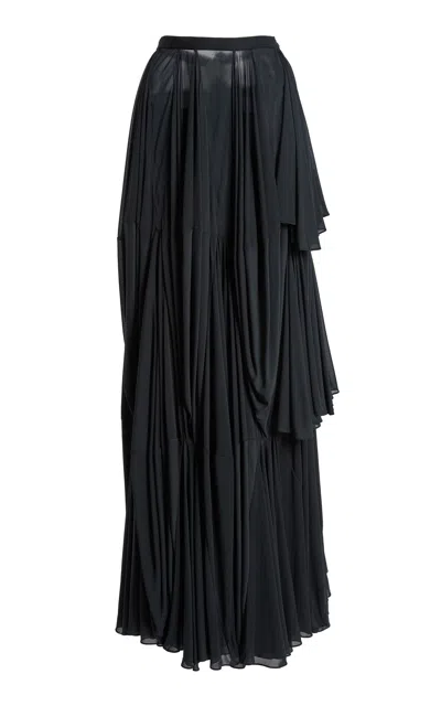 Christopher Esber Solea Ruffled Skirt In Black