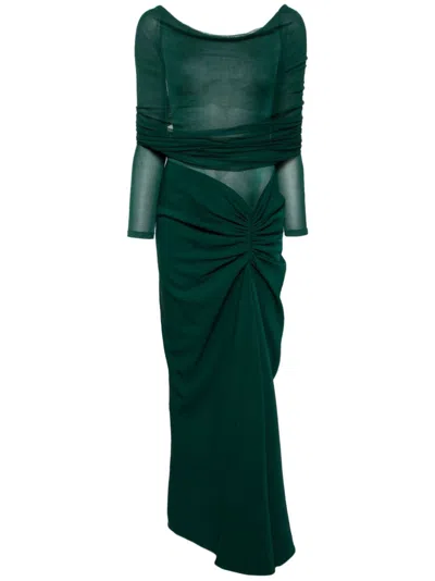 Christopher Esber Sonora Dress In Green