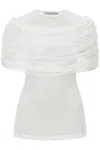 Christopher Esber Veiled Silk Blouse In White