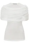 Christopher Esber Sonora Draped Stretch-jersey T-shirt In White (white)