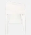 Christopher Esber Veiled Silk Blouse In White